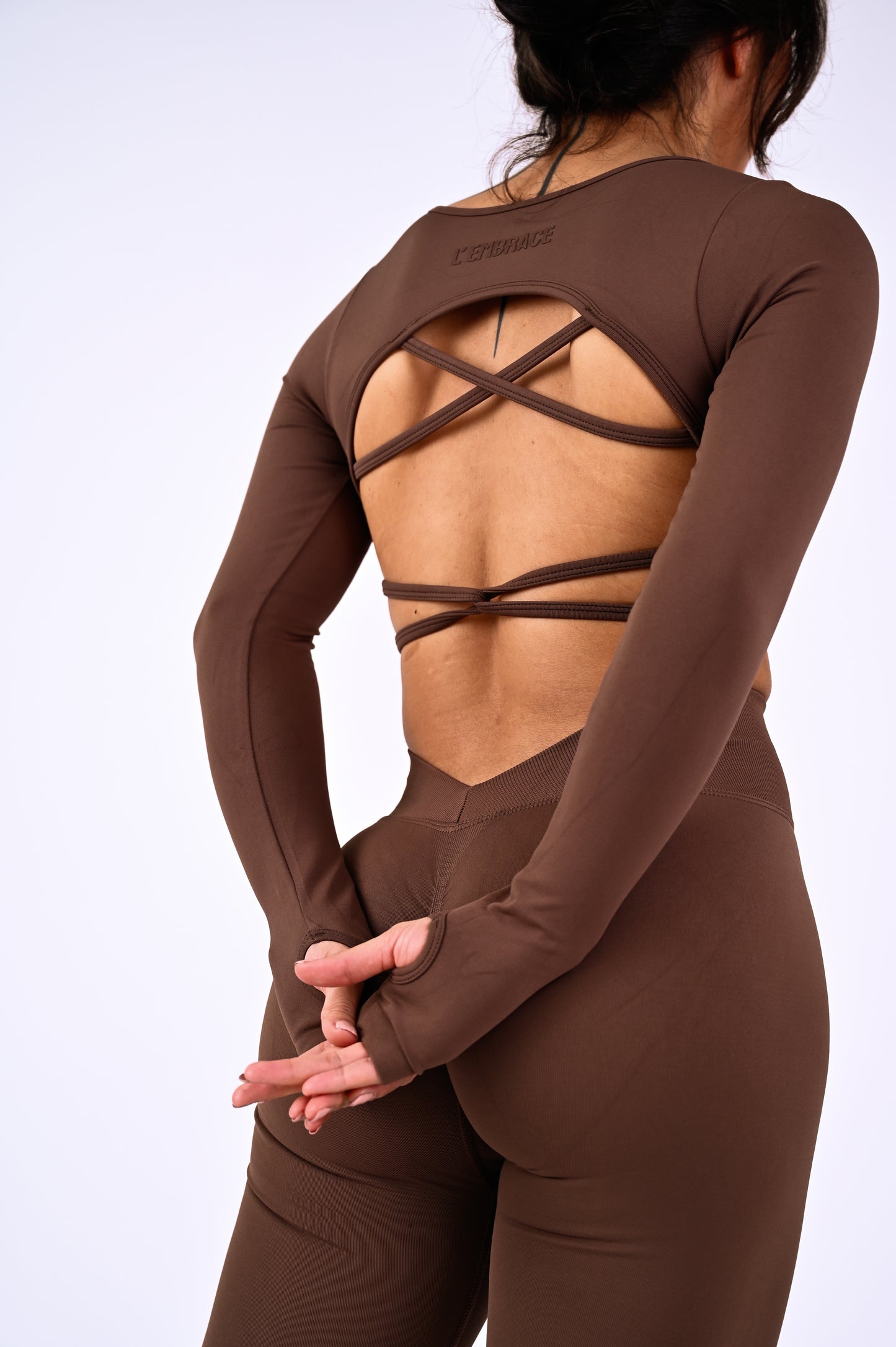 ÉLANCÉ TOP by L' Embrace - BROWN