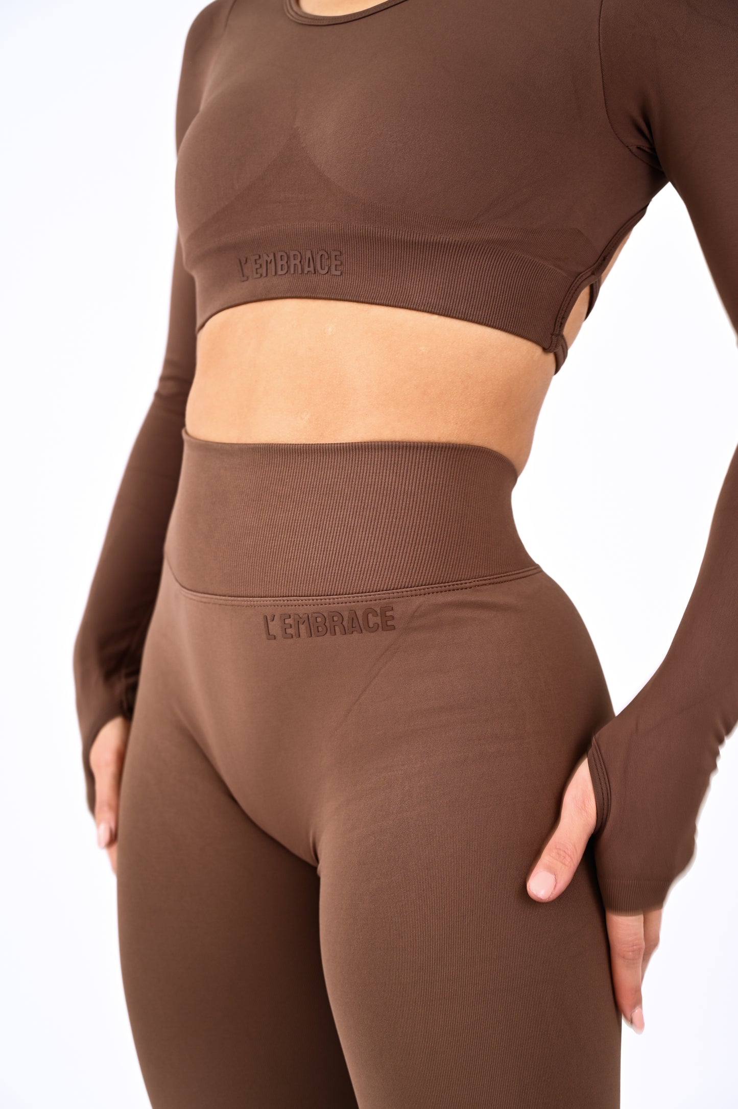 ÉLANCÉ LEGGING by L' Embrace - BROWN