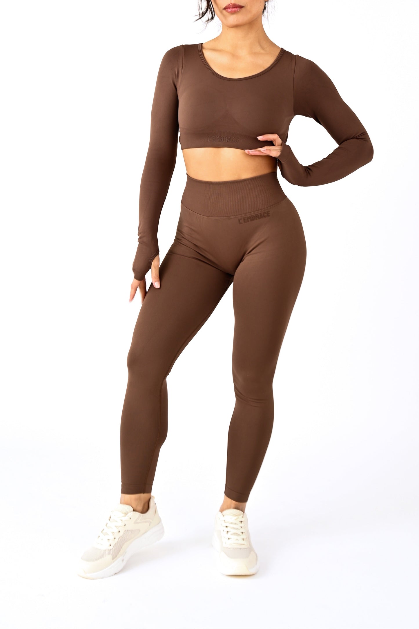 ÉLANCÉ LEGGING by L' Embrace - BROWN